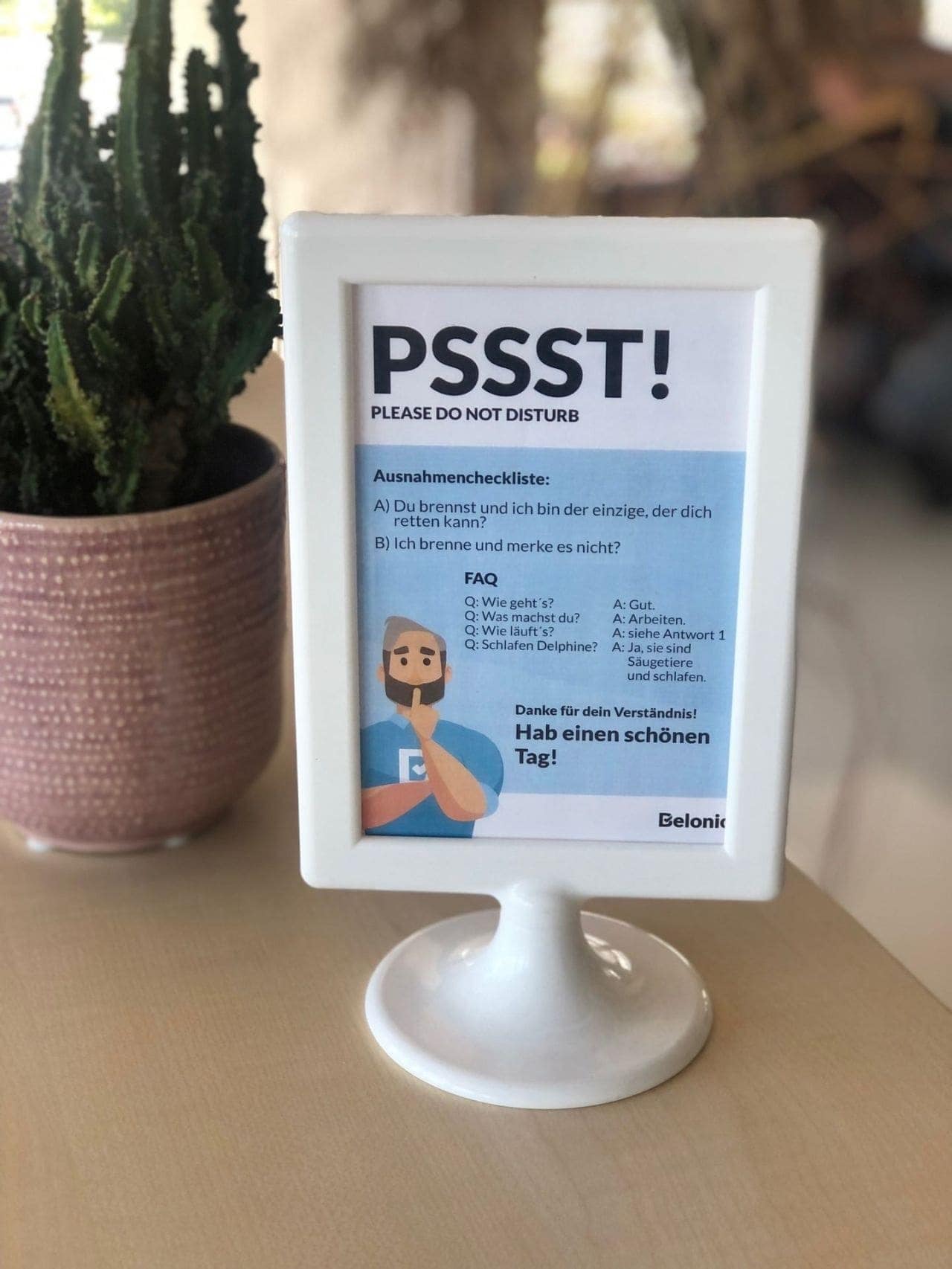 pssst Schild 1